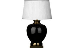 Premier Housewares Ceramic Lamp - Black